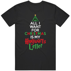 All I Want For Xmas Is My Hogwarts Letter Classic Retro T Shirt