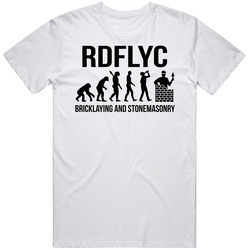 Rdflyc Evolution Of Man Bricklaying And Stonemasonry Classic Retro T Shirt
