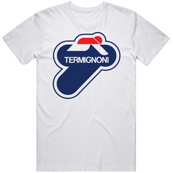 New Termignoni Motorcycles Exhaust System Ducati Tee White Classic Retro T Shirt