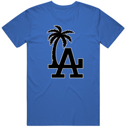 La Dodgers Palm Tree Logo Classic Retro T Shirt