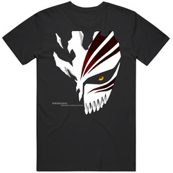 Post Human Ichigo Kurosaki Scatter Shinigami Hollow Mask Bleach Manga Classic Retro T Shirt
