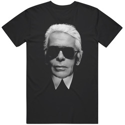 Karl Lagerfeld Legend Of Fashion Desaigner Creative Director Mens Tee Classic Retro T Shirt