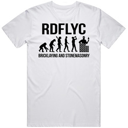 Bricklayer Evolution White Classic Retro T Shirt