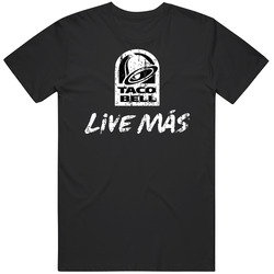 Taco Bell Live Mas Think Outside Of The Bun Distressed Look Classic Retro T Shirt Taco Bell Live Mas Think Outside Of The Bun Distressed Look Classic Retro T Shirt