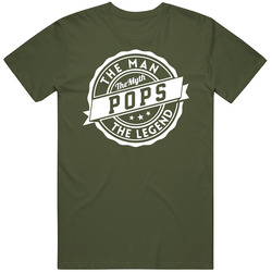 Pops The Man Circle Classic Retro T Shirt