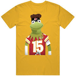 Patrick Mahomes Football Kermit The Frog Parody Funny Classic Retro T Shirt