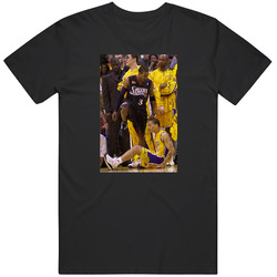 Allen Iverson Steps Over Tyronn Lue Distressed Classic Retro T Shirt