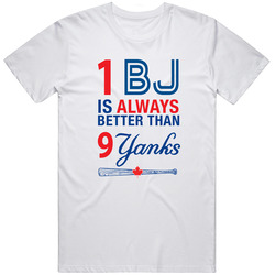 1 Bj Is Always Better Than 9 Yanks T  On White Classic Retro T Shirt