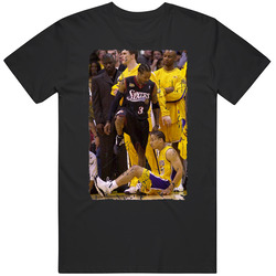 Allen Iverson Steps Over Tyronn Lue Basketball Classic Retro T Shirt