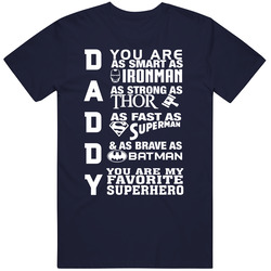 Daddy You Are My Favorite Superhero Classic Retro T Shirt