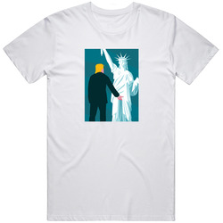 Donald Trump Grabbing The Statue Of Liberty Classic Retro T Shirt