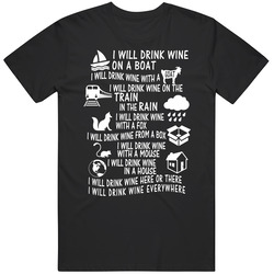 Dr. Suess Wine Parody Classic Retro T Shirt