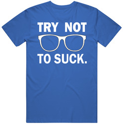 Try Not To Suck Chicago Cubs Baseball Coach Classic Retro T Shirt
