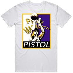 Pistol Pete Maravich Basketball Great Legend Sports Hope Classic Retro T Shirt
