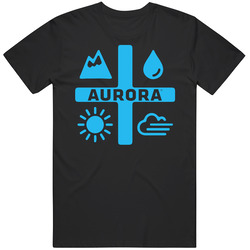 Aurora Cutout Canadian Cannabis Stocks Classic Retro T Shirt