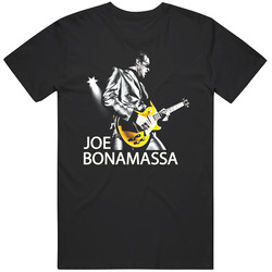 Joe Bonamassa Mens Black Classic Retro T Shirt
