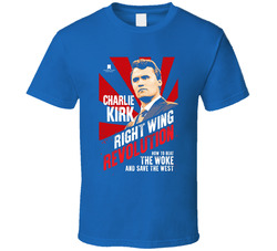Charlie Kirk Right Wing Revolution Parody T Shirt Charlie Kirk Right Wing Revolution Parody T Shirt