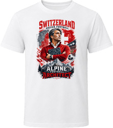 Switzerland Soccer Football Coach Alpine Football Architect T Shirt