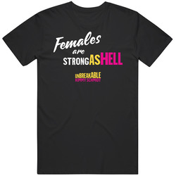 Females Are Strong As Hell Unbreakable Kimmy Schmidt Netflix Original Fan Men’s 100% Cotton Black T Shirt