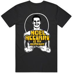 Noel Acciari Is My Homeboy Funny Boston Hockey Men’s 100% Cotton Black T Shirt