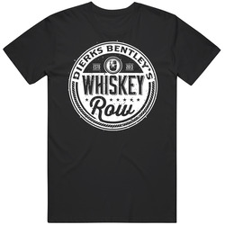 Dierks Bentley's Whiskey Row Nashville Tennessee Top Restaurants Food Fan Lover Foodie Men’s 100% Cotton Black T Shirt