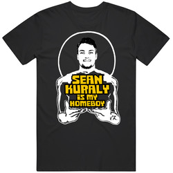 Sean Kuraly Is My Homeboy Funny Boston Hockey Men’s 100% Cotton Black T Shirt