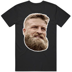 Ryan Fitzpatrick Big Head Tampa Bay Football Fear The Beard Men’s 100% Cotton Black T Shirt