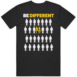 Be Different Cross Country Running Sport Hobby Men’s 100% Cotton Black T Shirt
