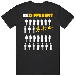 Be Different Long Jump Sport Hobby Men’s 100% Cotton Black T Shirt