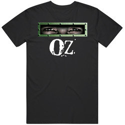 Oz Eyes And Logo Tv Show Fan Men’s 100% Cotton Black T Shirt