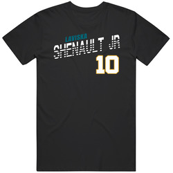 Laviska Shenault Jr 10 Favorite Player Jacksonville Football Fan Men’s 100% Cotton Black T Shirt