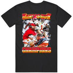 Kansas City Champions Men’s 100% Cotton Black T Shirt