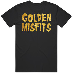Golden Misfits Las Vegas Hockey Fan Men’s 100% Cotton Black T Shirt