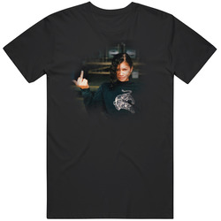 Zendaya Middle Finger O V O Men’s 100% Cotton Black T Shirt