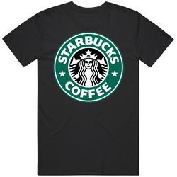 Starbucks Coffee Men’s 100% Cotton Black T Shirt