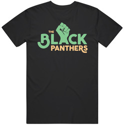 The Black Panthers Party Fist Logo Vintage Fan Men’s 100% Cotton Black T Shirt