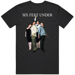 Six Feet Under Men’s 100% Cotton Black T Shirt