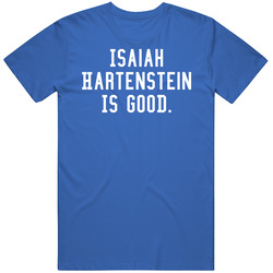 Isaiah Hartenstein Is Good Men’s 100% Cotton Royal Blue T Shirt