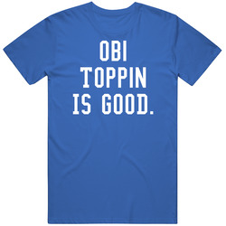 Obi Toppin Is Good Men’s 100% Cotton Royal Blue T Shirt