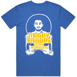 Robby Fabbri Is My Homeboy Funny St Louis Hockey Men’s 100% Cotton Royal Blue T Shirt