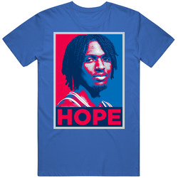 Tyrese Maxey Hope Men’s 100% Cotton Royal Blue T Shirt
