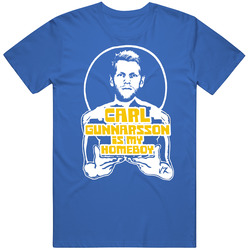 Carl Gunnarsson Is My Homeboy Funny St Louis Hockey Men’s 100% Cotton Royal Blue T Shirt