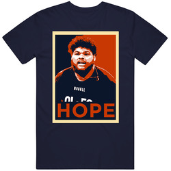 Darnell Wright Hope Men’s 100% Cotton Navy Blue T Shirt