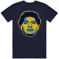 Tuli Tuipulotu Big Head Men’s 100% Cotton Navy Blue T Shirt