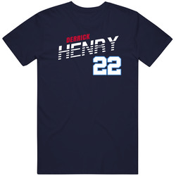 Derrick Henry 22 Favorite Player Fan Men’s 100% Cotton Navy Blue T Shirt