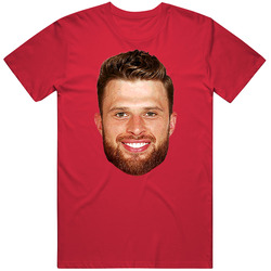 Harrison Butker Big Head Men’s 100% Cotton Red T Shirt