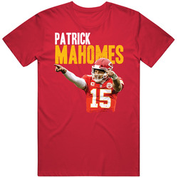Patrick Mahomes Kansas City Kc Football Player Fan Men’s 100% Cotton Red T Shirt