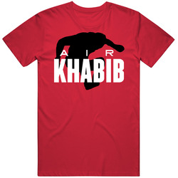 Air Khabib Funny Fighting Men’s 100% Cotton Red T Shirt