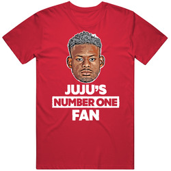 Juju Smith Schuster Number One Fan Men’s 100% Cotton Red T Shirt