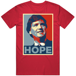 Tucker Carlson Hope Men’s 100% Cotton Red T Shirt